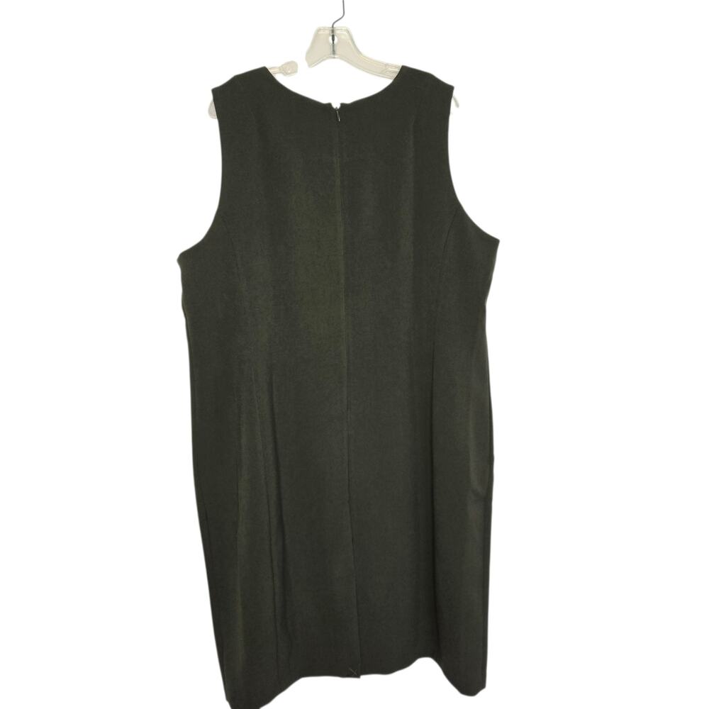 Universal Standard Professional Sheath Dress Olive Sleeveless Women Large